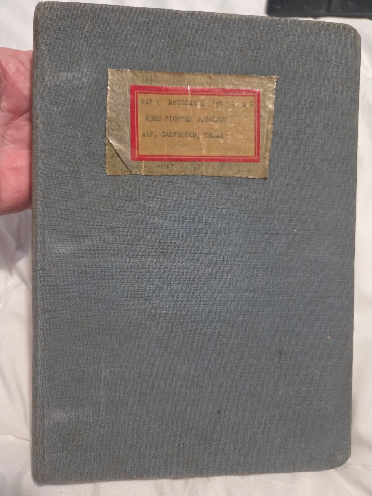 ORIGINAL 1943 23RD FIGHTER SQUADRON 36TH FIGHTER GOUP DIARY