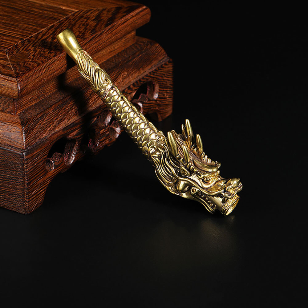 1X Handmade Hitter Dragon Brass Smoking Pipe Tobacco Herb Cigarette Holder USA 1X Handmade Hitter Dragon Brass Smoking Pipe Tobacco Herb Cigarette Holder USA