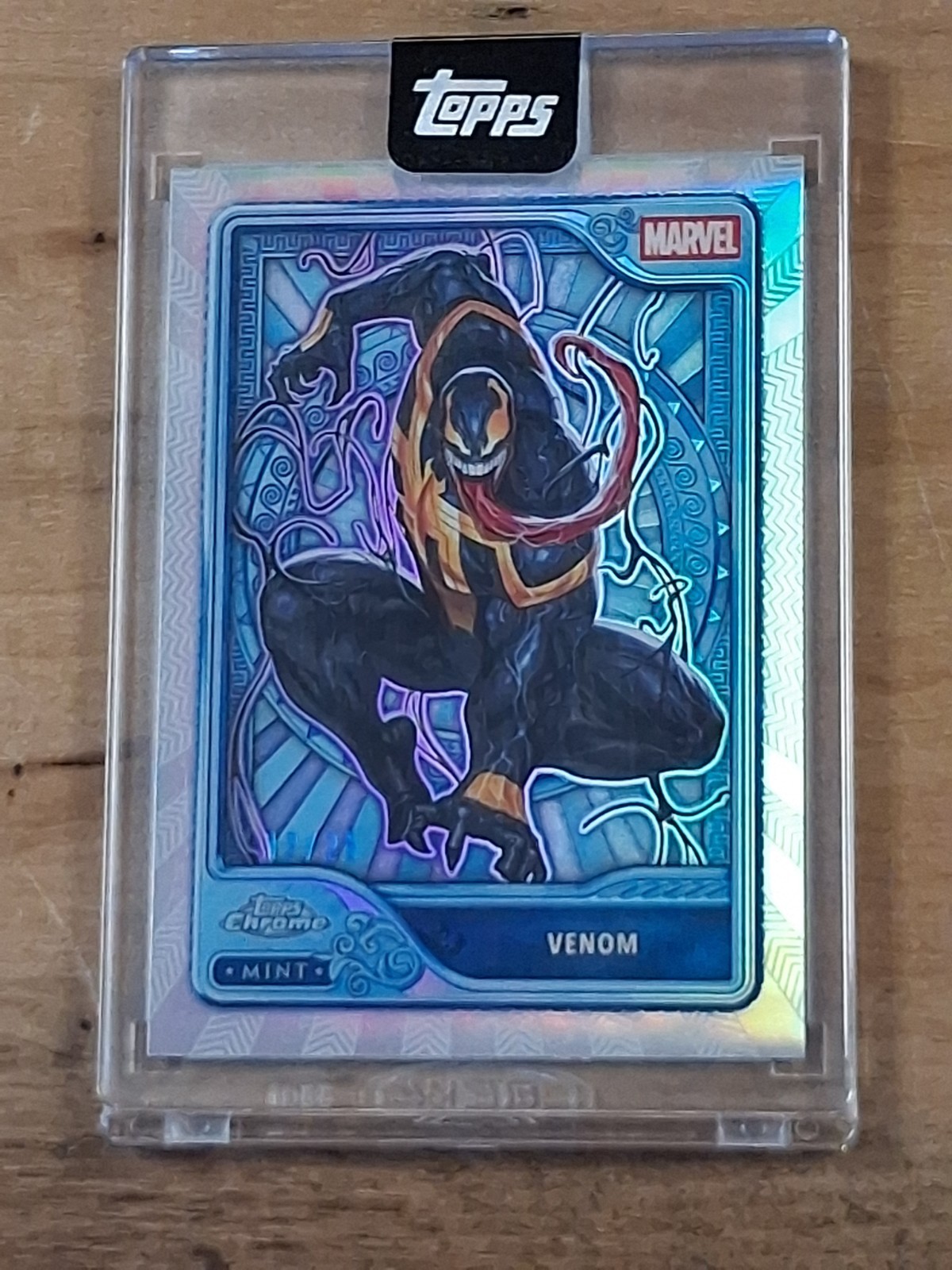 Venom 2026 Topps Mint Marvel 12/25 Encased Platinum Card Venom 2026 Topps Mint Marvel 12/25 Encased Platinum Card