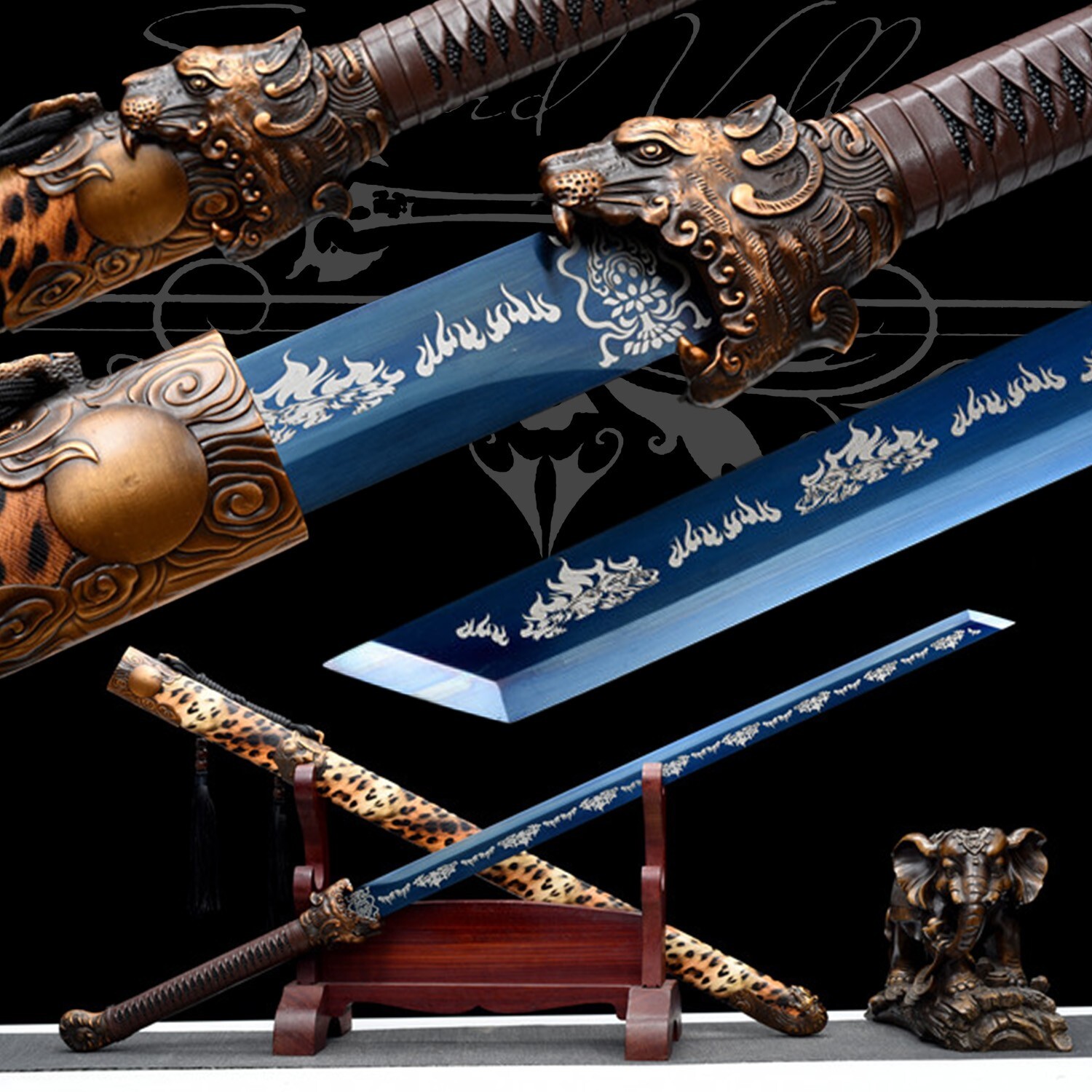 111cm Handmade Katana/Samurai Sword/Collectible/High-Quality Blade/Full Tang 111cm Handmade Katana/Samurai Sword/Collectible/High-Quality Blade/Full Tang