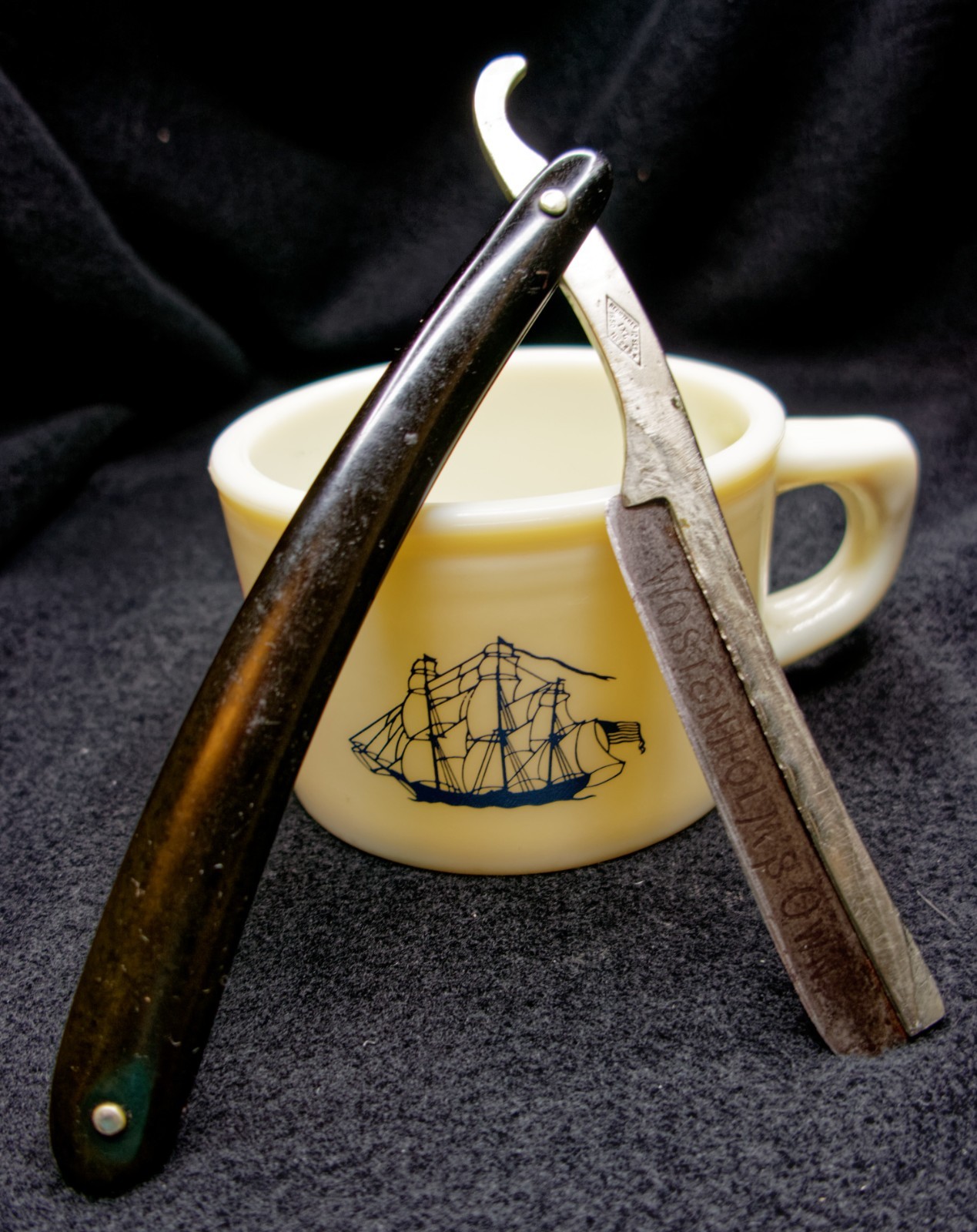 Vintage Geo Wostenholm IXL Frameback Straight Razor Wostenholms Own Sheffield Vintage Geo Wostenholm IXL Frameback Straight Razor Wostenholms Own Sheffield