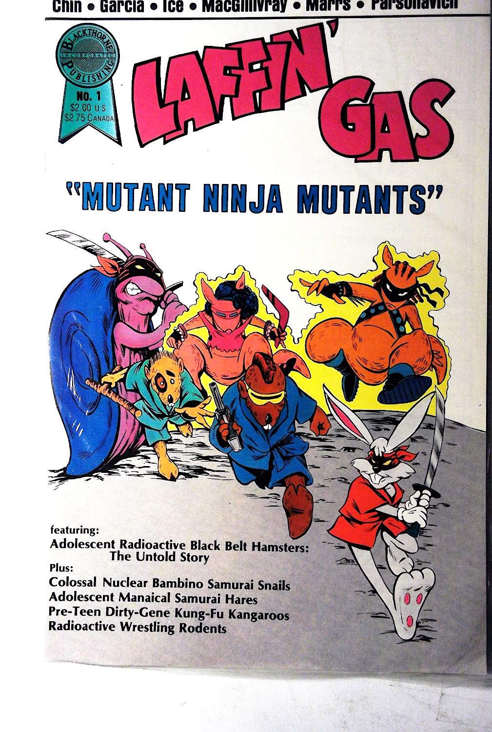 Laffin\' Gas #1 (1986) Blackthorne Publishing 1st Print Comic Book