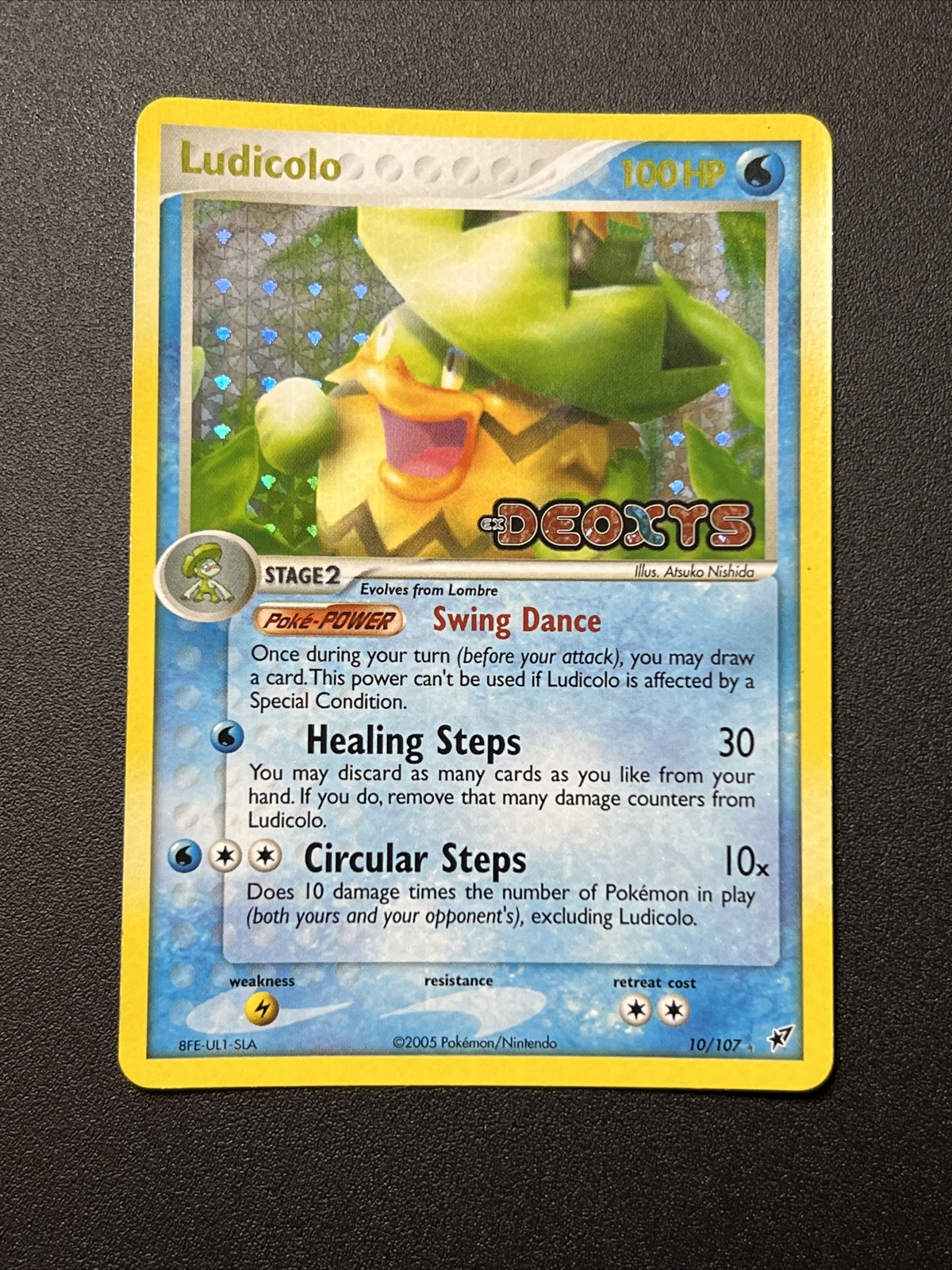 Pokemon Playful 10/107 Rare Holo Foil Stamped Ex Deoxys Eng Nm -