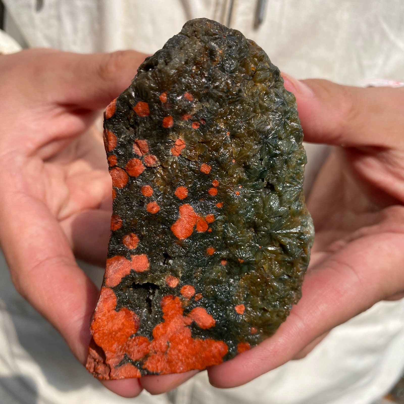 380G Rare Natural Raw Ocean Jasper Rough Quartz Crystal Mineral SpecimeM