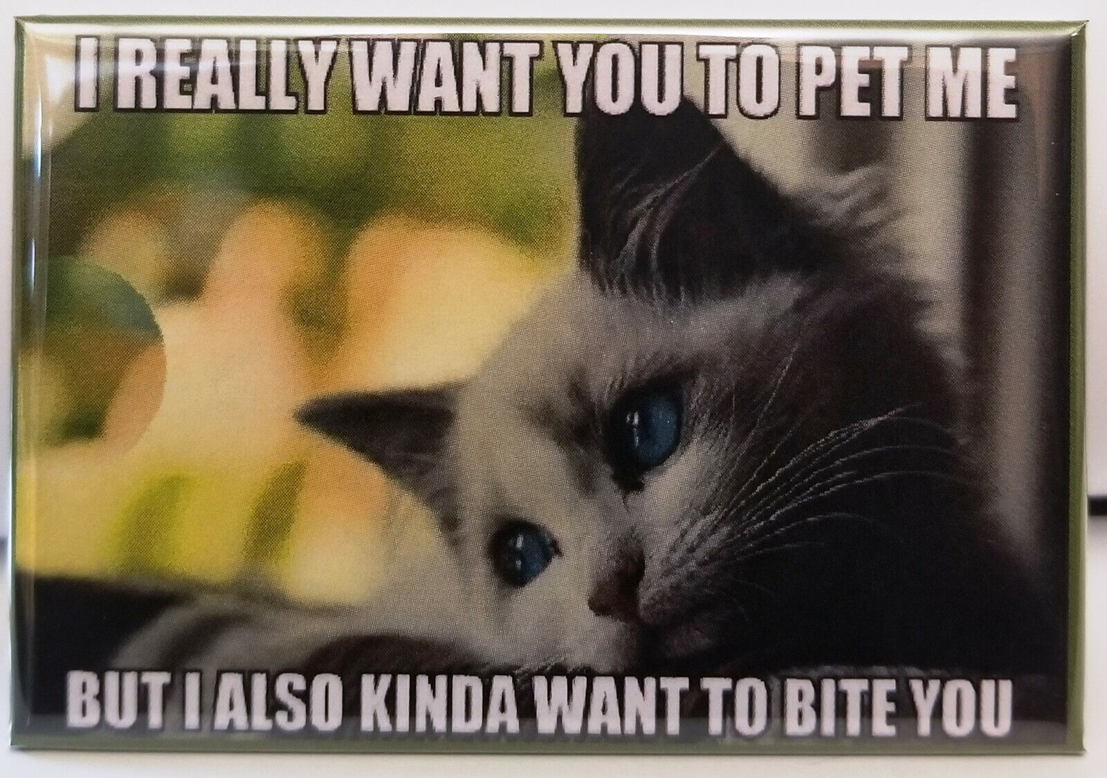 Bite You Cat Meme MAGNET 2\