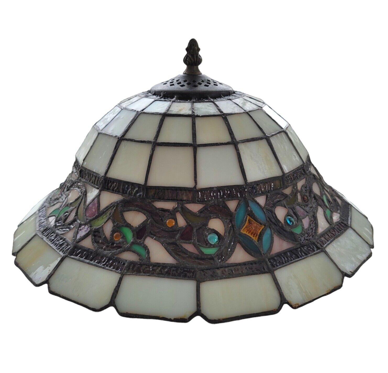 Tiffany Style Stained Glass Lamp Shade Mosaic Light Pendant 14\
