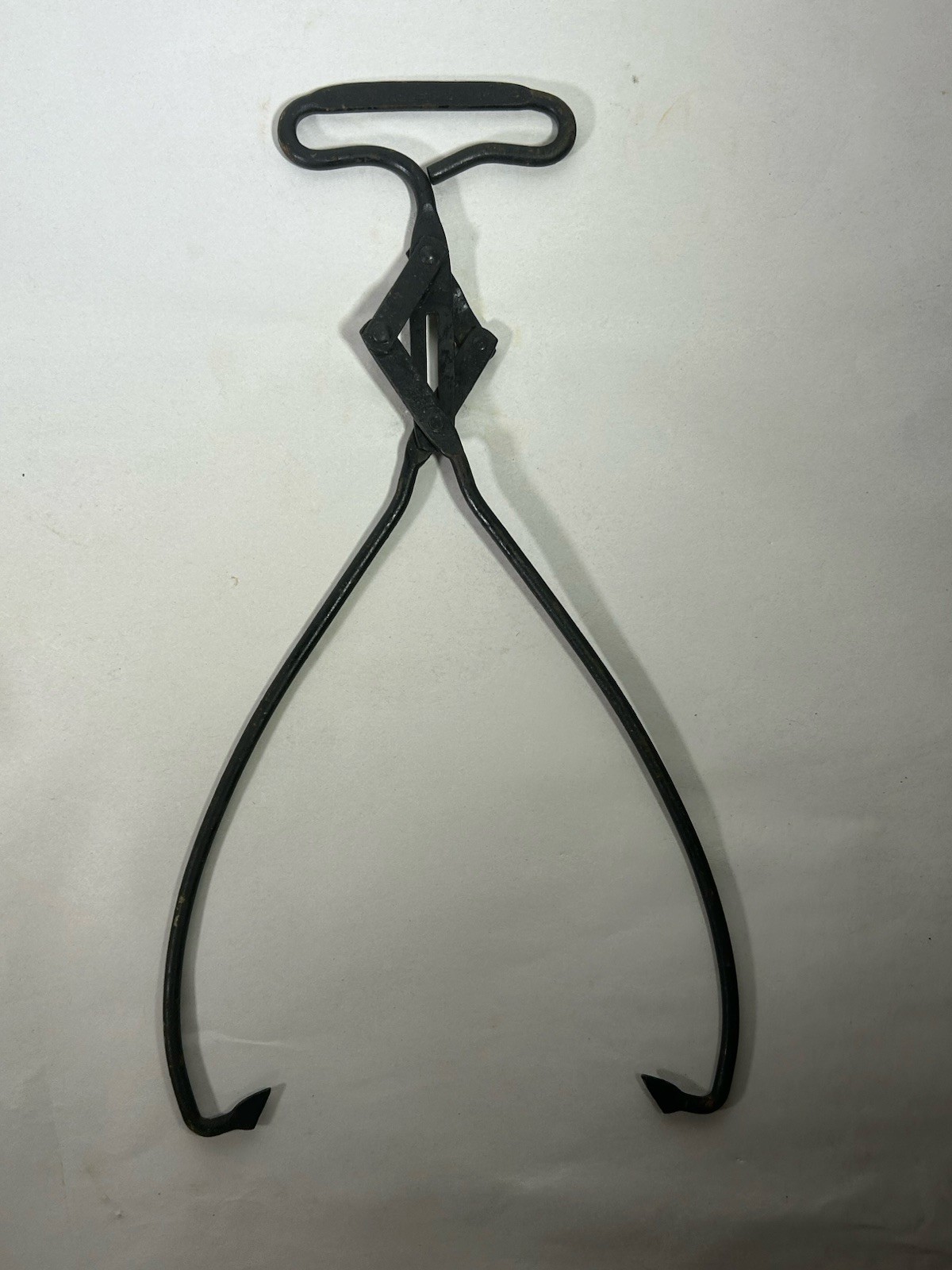 Rare Vintage Thomasville Ice & Mfg Co Georgia GA Ice Tongs Advertising Metal