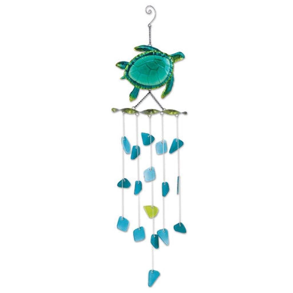 Sunset Vista 92632 Sea Turtle Sun Catcher Wind Chime, 31-inch Length, Turquoise Sunset Vista 92632 Sea Turtle Sun Catcher Wind Chime, 31-inch Length, Turquoise