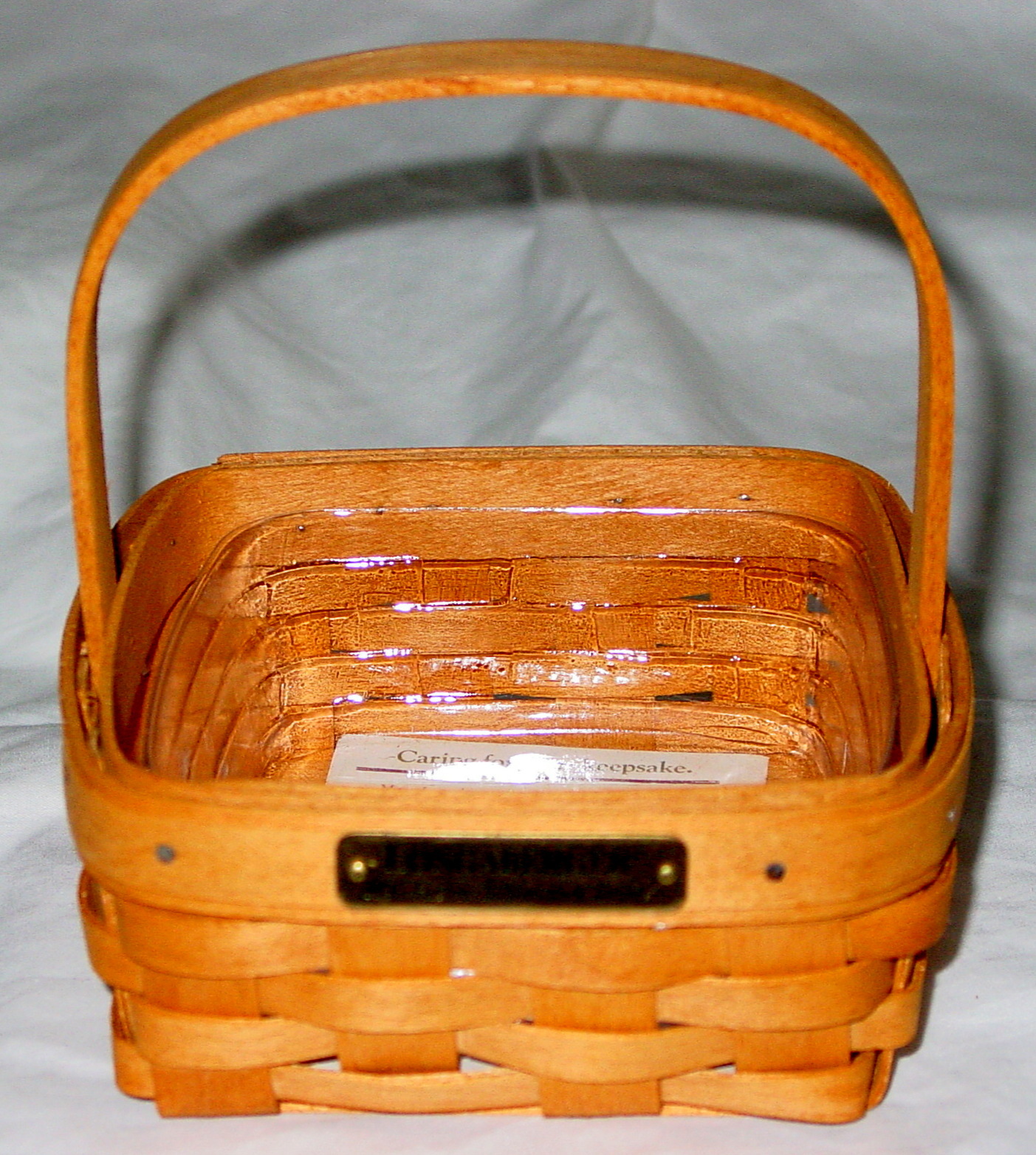  NEW 1996 LONGABERGER HOSTESS APPRECIATION BASKET WITH PROTECTOR