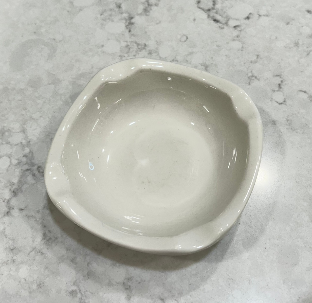 SYRACUSE China USA White Restaurant Ware Ashtray Vintage