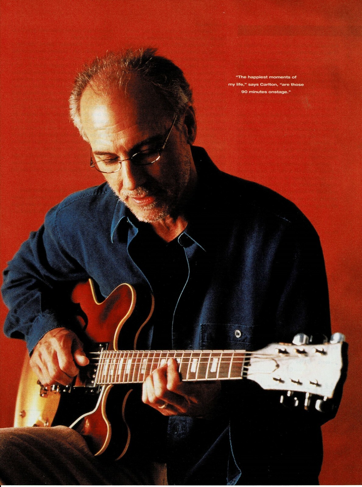 LARRY CARLTON - Music Print Ad Photo - 2003 LARRY CARLTON - Music Print Ad Photo - 2003