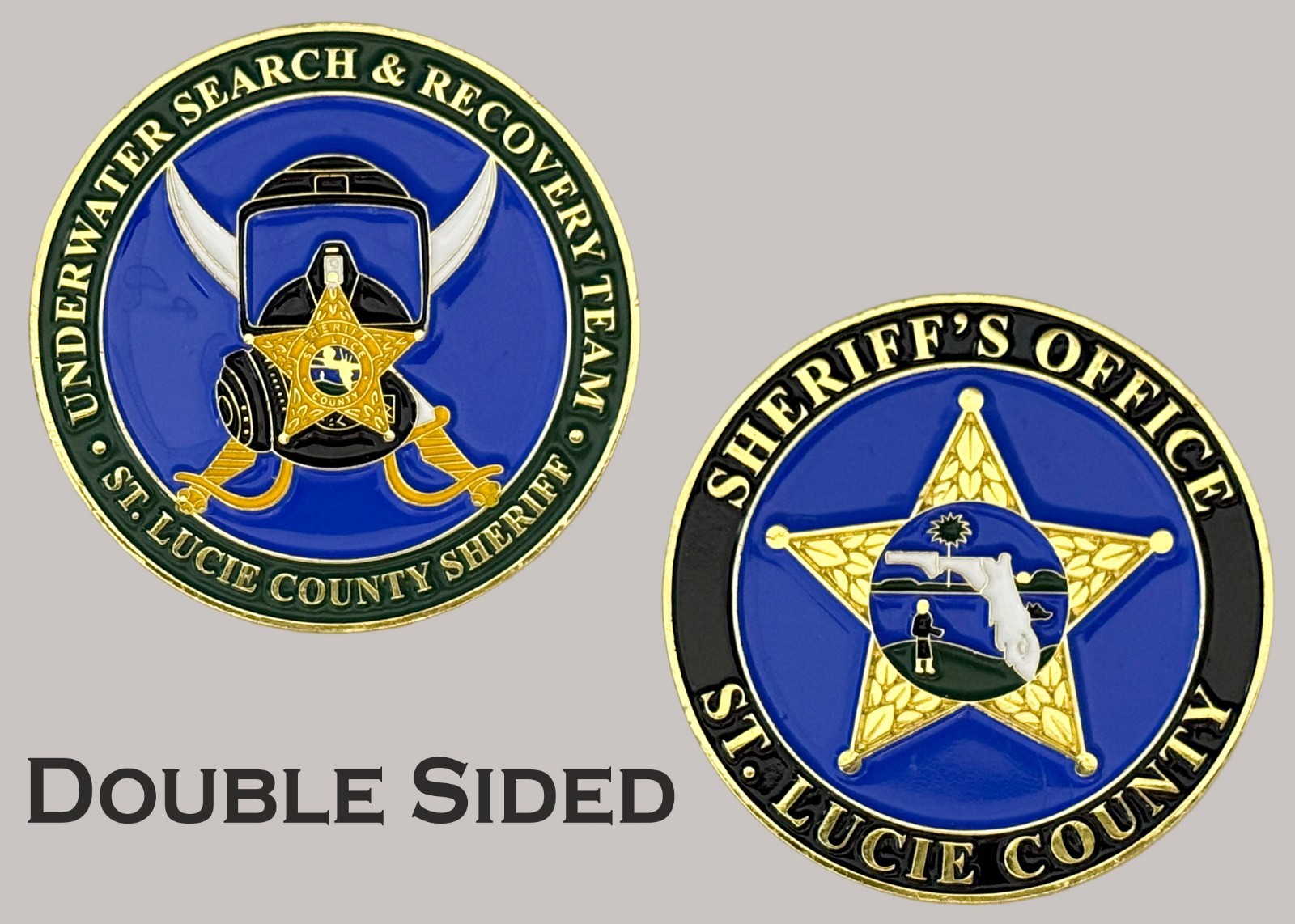 St Lucie County Sheriff Underwater Search & Recovery Team Challenge Coin  J#36