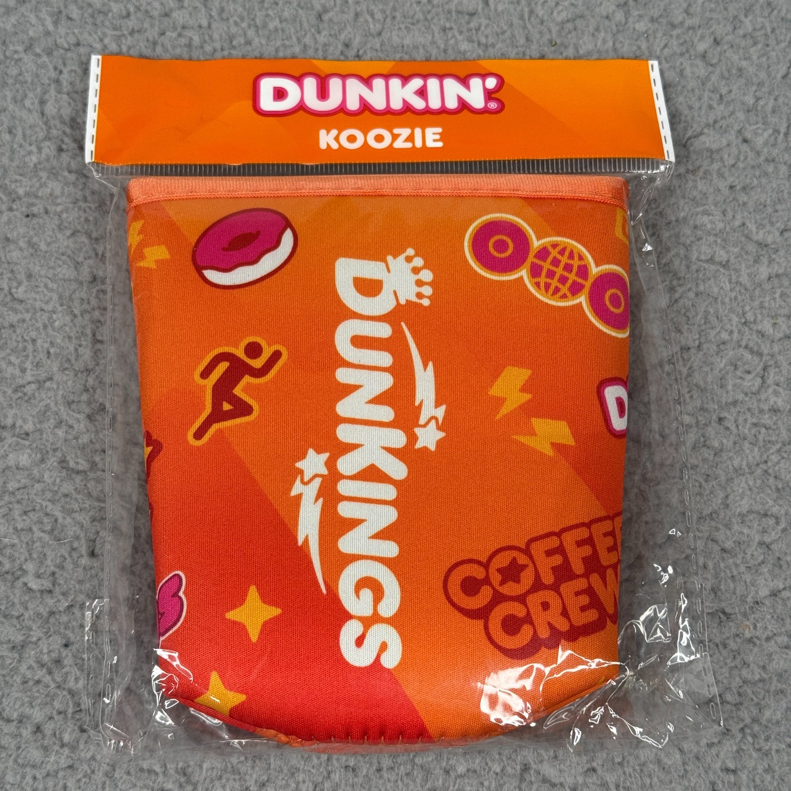 Dunkin Donuts DunKings Koozie Orange Coffee Crew Cup Sleeve 2025 New Sealed