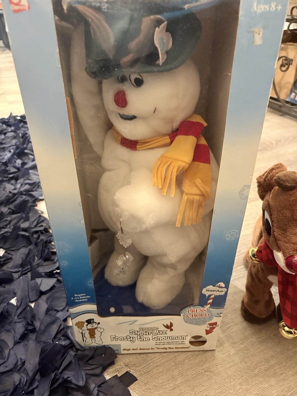 Vintage Gemmy Frosty Snowman Singing Dancing Animated Christmas Decor