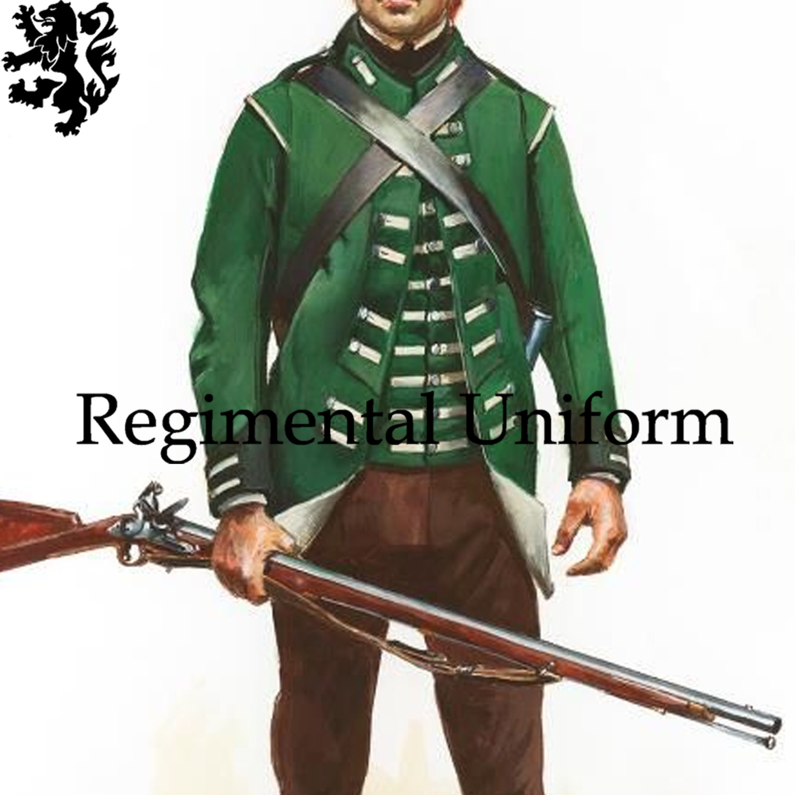 American Loyalist Revolution Infantry Man British Uniform Green Wool Jacket Sale