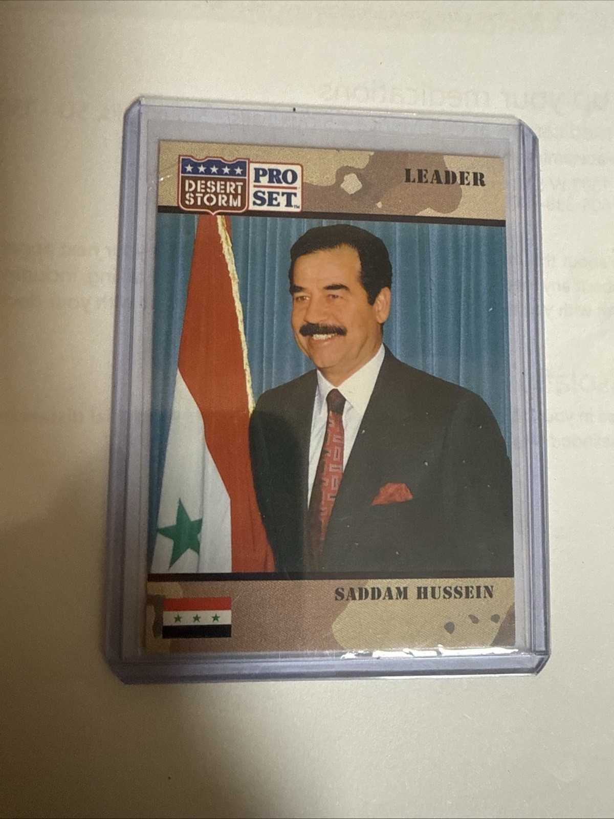 Saddam Hussein 1991 Pro Set Desert Storm #69 - “EX/MT+”