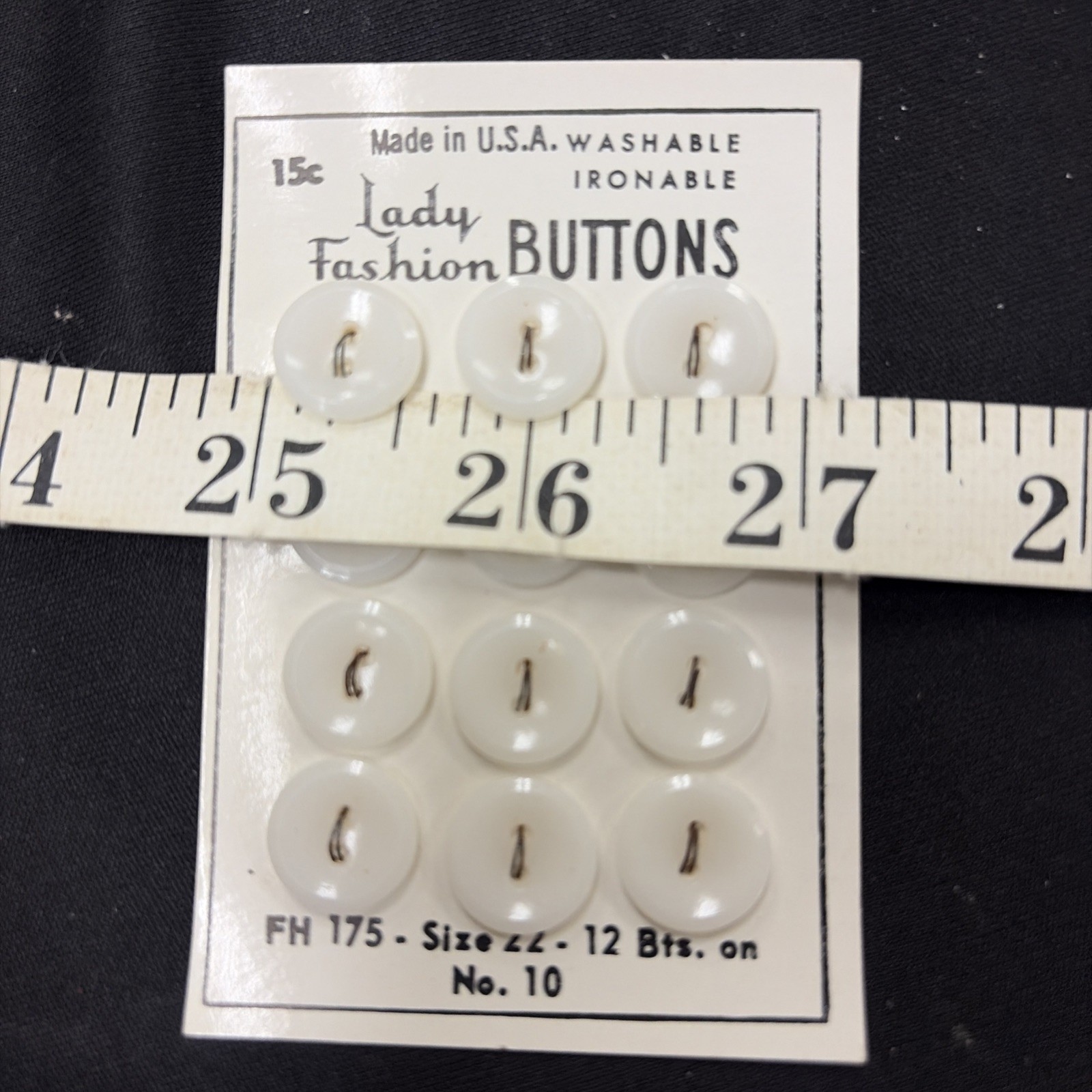 Vintage Lady Fashion Pearlized Shank Buttons Size 22 – 16 Boxes NOS USA