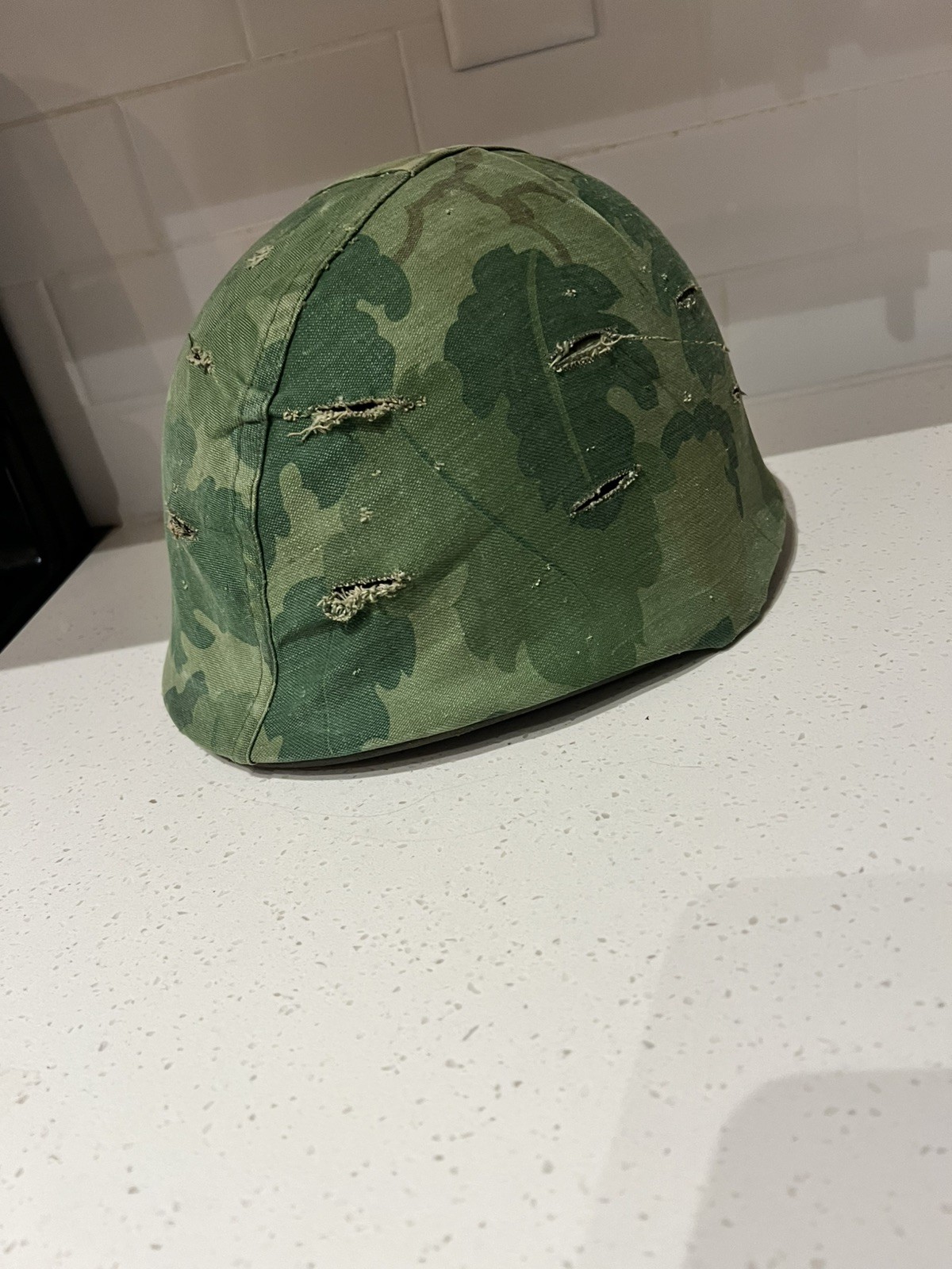 Vintage US Army Vietnam M1 Ground Troop Helmet w/ Liner and Cover