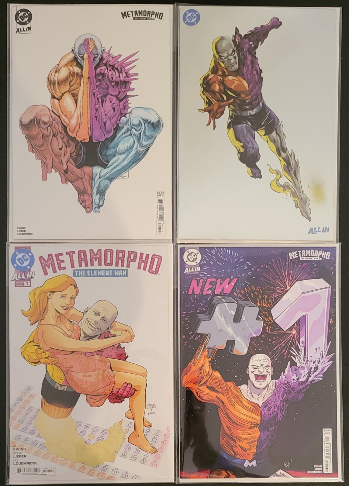 Metamorpho #1, Lot of 4 Standard Covers, NM/Better , 1st Metamorpho #1, Lot of 4 Standard Covers, NM/Better , 1st