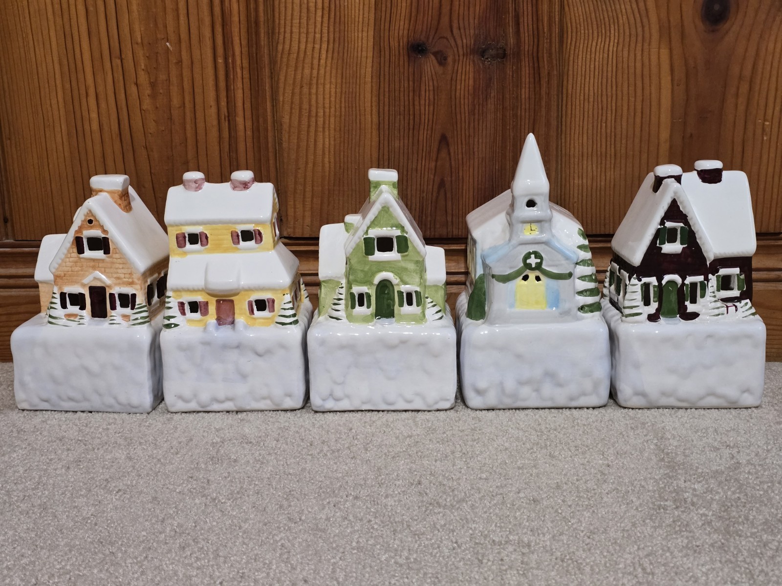 Vintage 1986 House of Lloyd Winter Wonderland  Ceramic Christmas *READ*