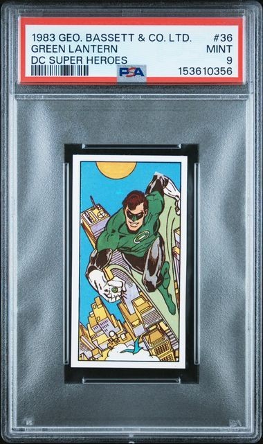 1983 GEO. BASSETT & CO. DC SUPER HEROES GREEN LANTERN #36 PSA 9 1983 GEO. BASSETT & CO. DC SUPER HEROES GREEN LANTERN #36 PSA 9