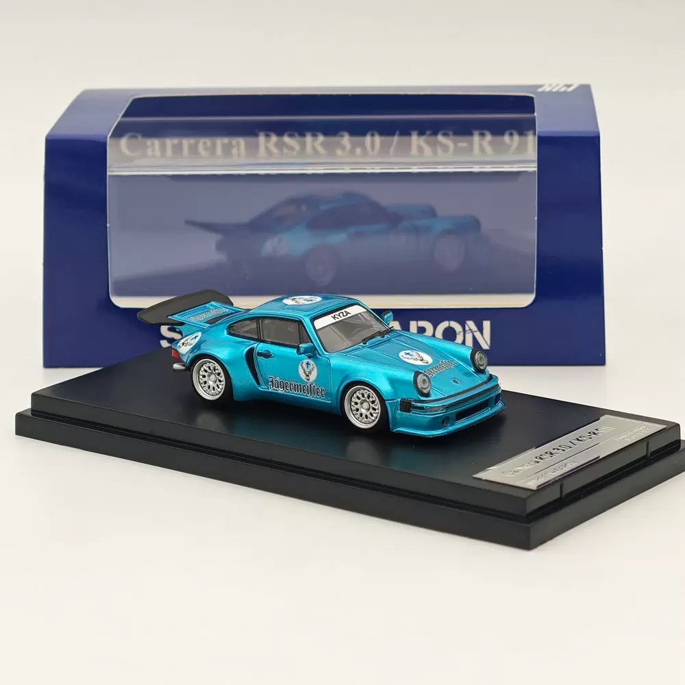 RARE 1:64 911 RSR 3.0 Blue Diecast Model - Detailed Interior, Alloy Car