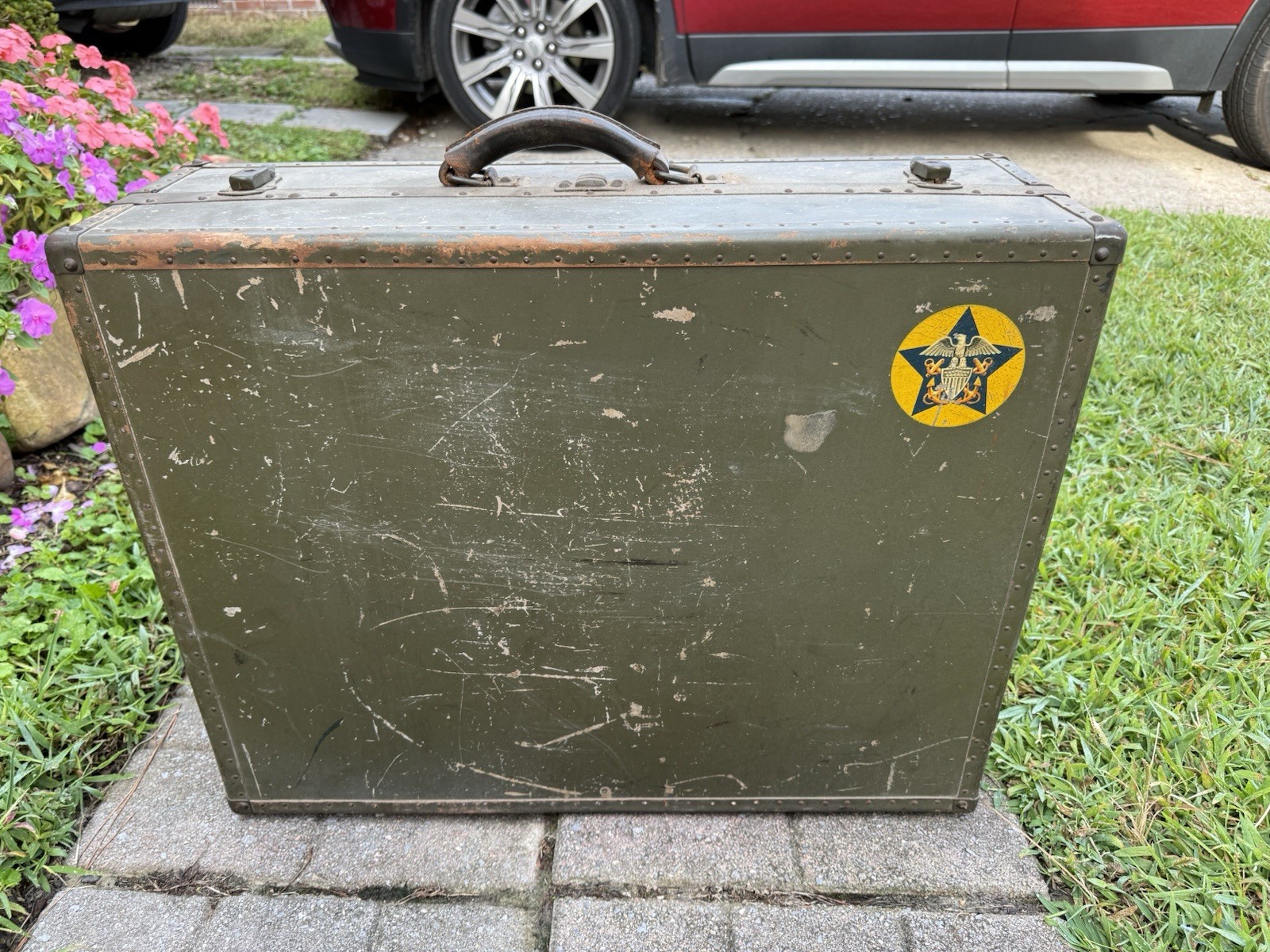 WWII 1940S US NAVY SEAPACK HARTMANN MILITARY SUITCASE LUGGAGE USN WWII 1940S US NAVY SEAPACK HARTMANN MILITARY SUITCASE LUGGAGE USN