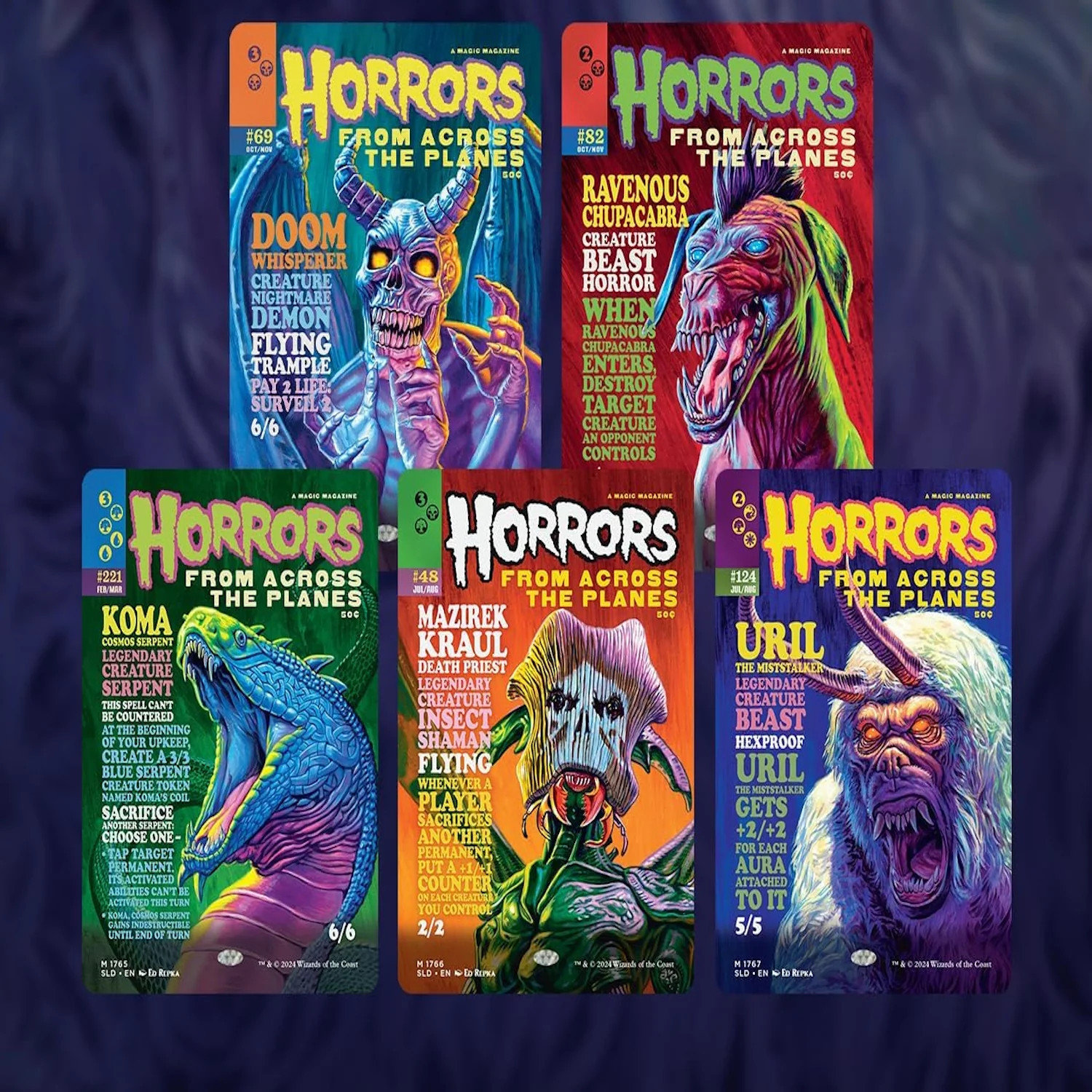 Magic: The Gathering TCG: Secret Lair Monstrous Magazines - Rainbow Foil Edition Magic: The Gathering TCG: Secret Lair Monstrous Magazines - Rainbow Foil Edition