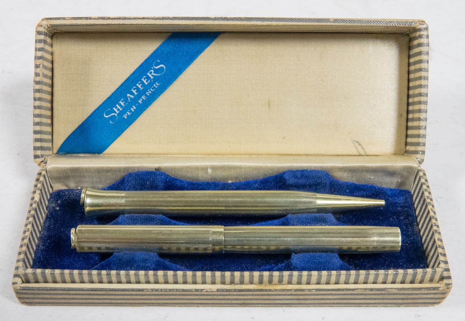 Sheaffer 1920s Giftie Pen & Pencil Set Gold Filled 14k No 1 18k Nib 9cm 18BM