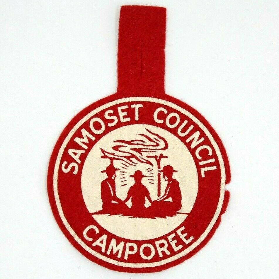 Vintage Camporee Samoset Council Felt Patch Wisconsin Boy Scouts BSA WI