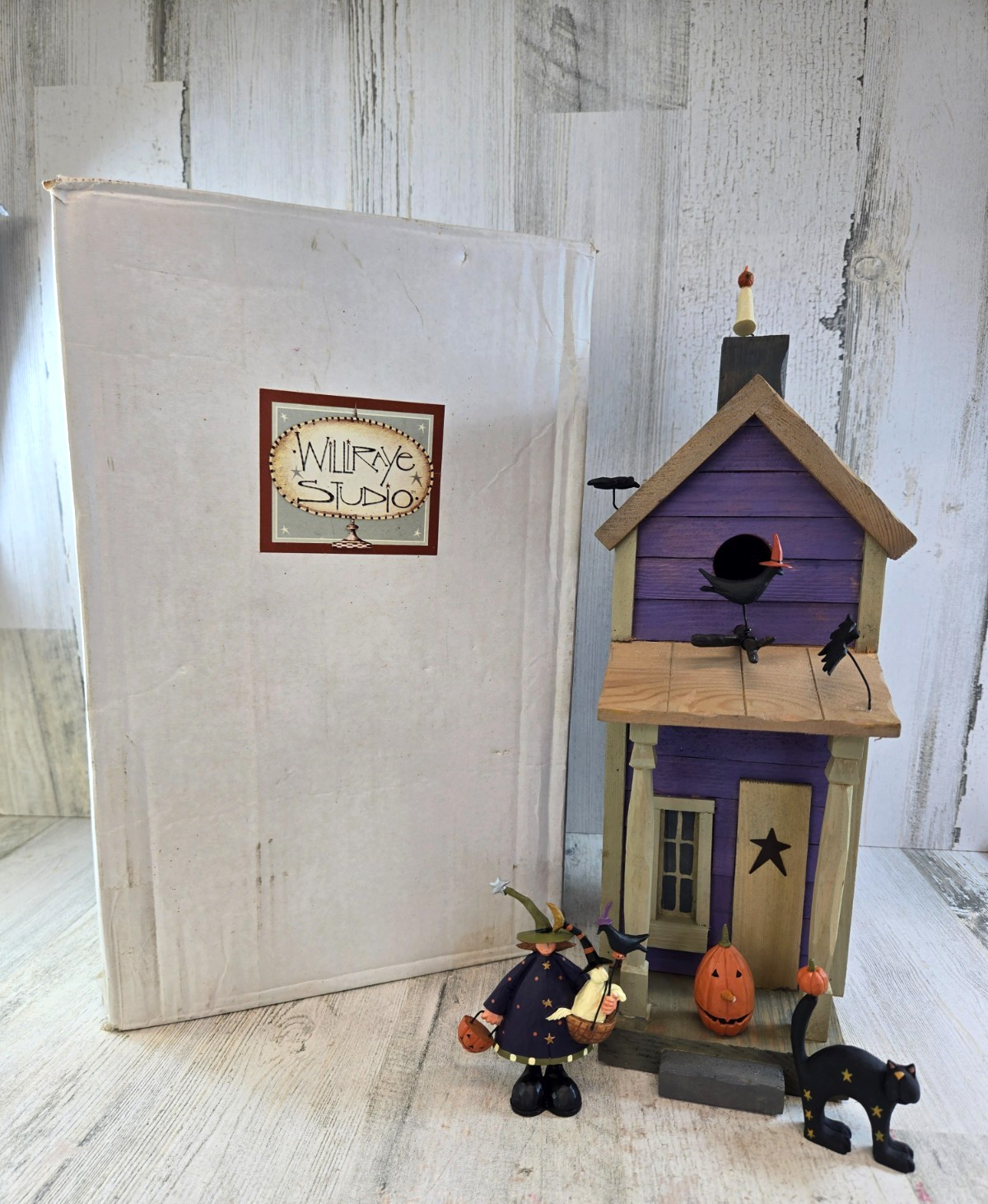 Williraye Studio Halloween Birdhouse WW6068 with Box 2006