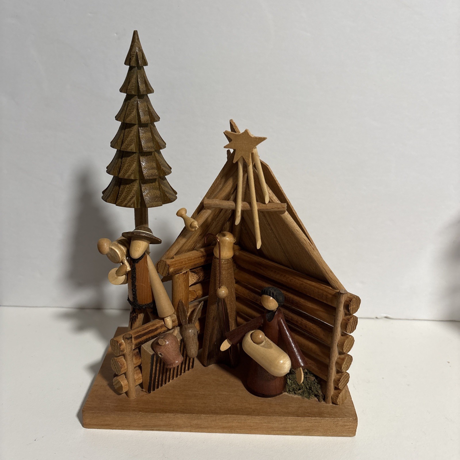 Vintage Polish Wood Nativity Holy Family S Sitarski J Fedorowicz Folk Art