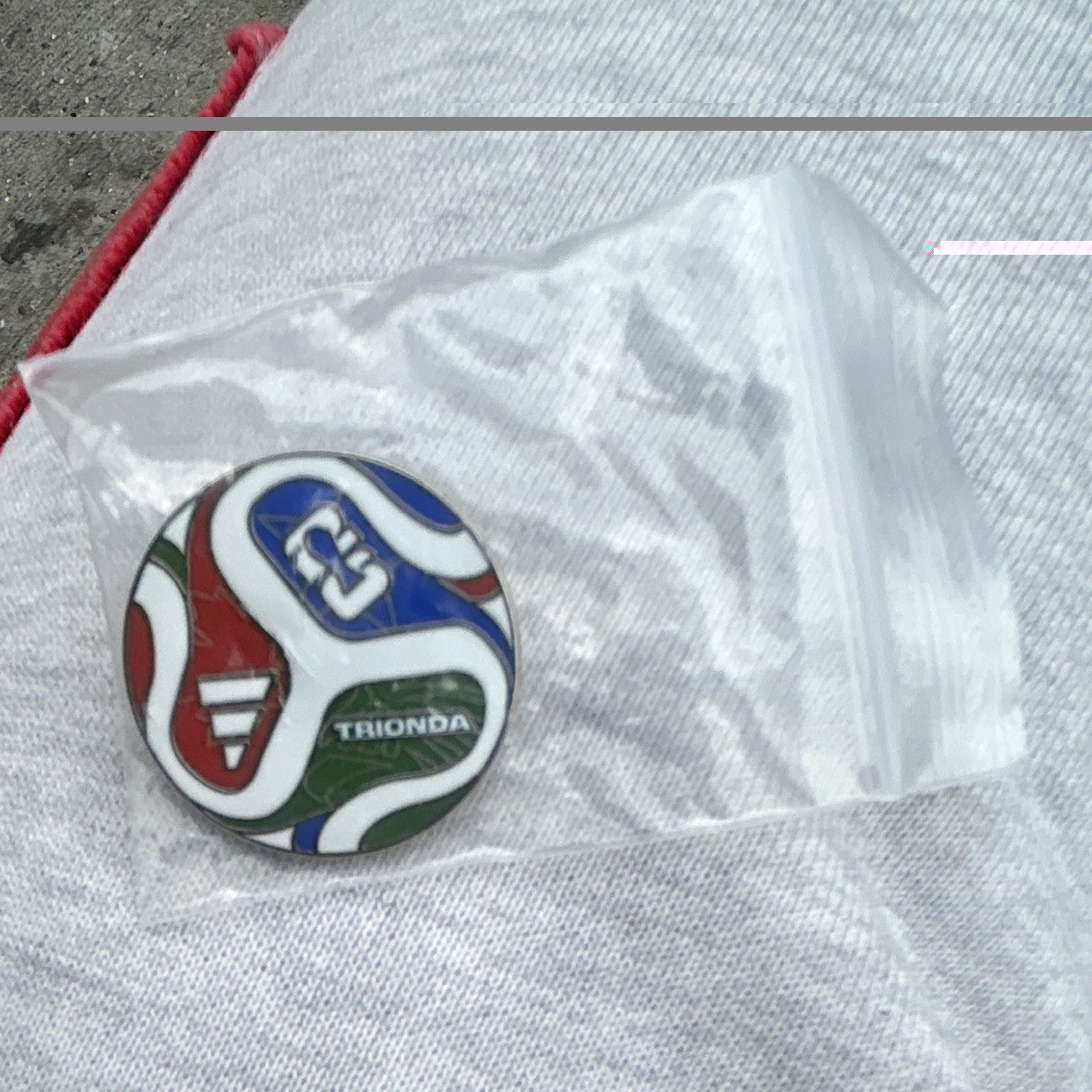 Trionda x Fifa x Adidas 2026 Soccer Ball Design Pinback Button Trionda x Fifa x Adidas 2026 Soccer Ball Design Pinback Button