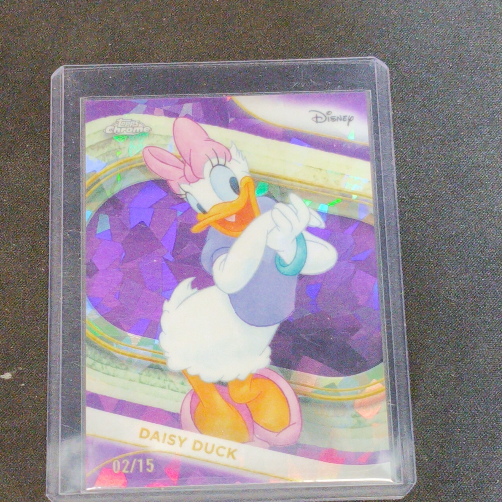 2025 Topps Chrome Sapphire Disney Daisy Duck /15 Purple color match RARE CLEAN