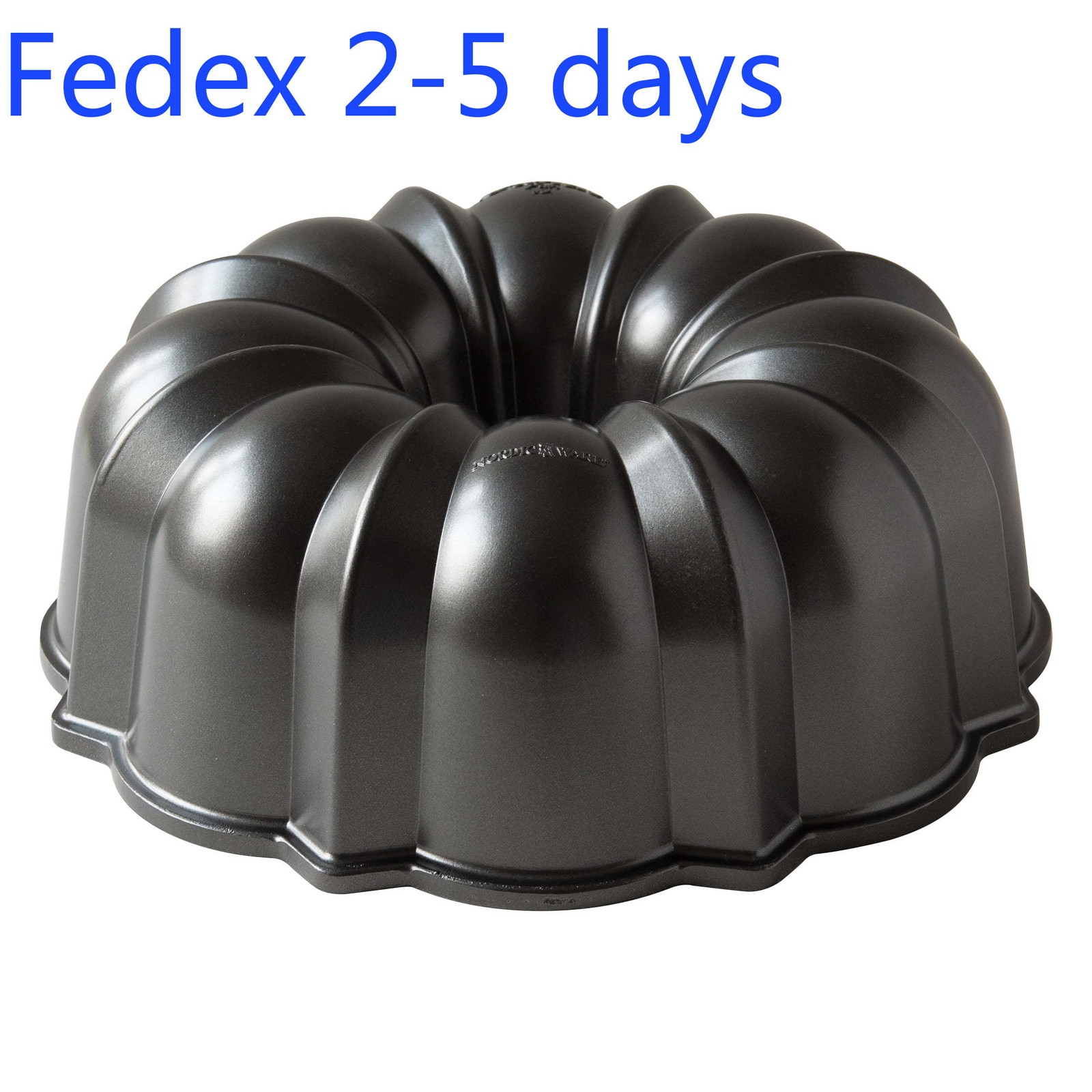 Nordic Ware Procast 12-Cup Nonstick Cast Aluminum Bundt Cake Pan, Graphite
