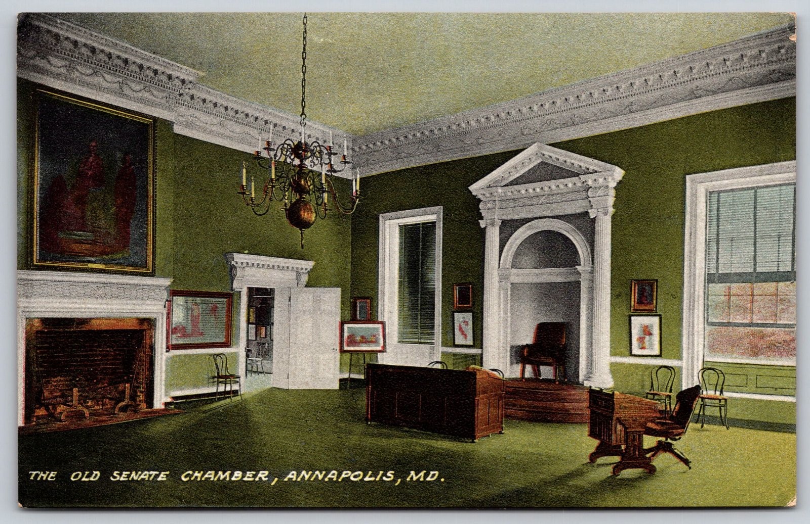 The Old Senate Chamber Annapolis Maryland Postcard PC230 The Old Senate Chamber Annapolis Maryland Postcard PC230