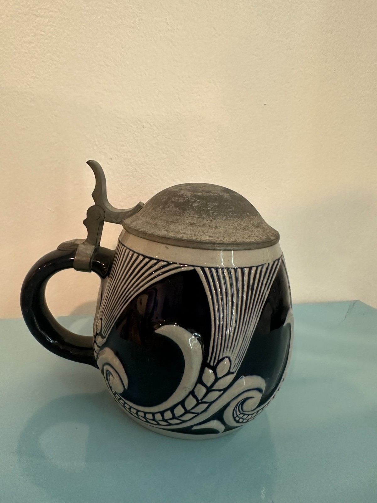 Reinhold Merkelbach Stein Antique 1940s Art Deco Design