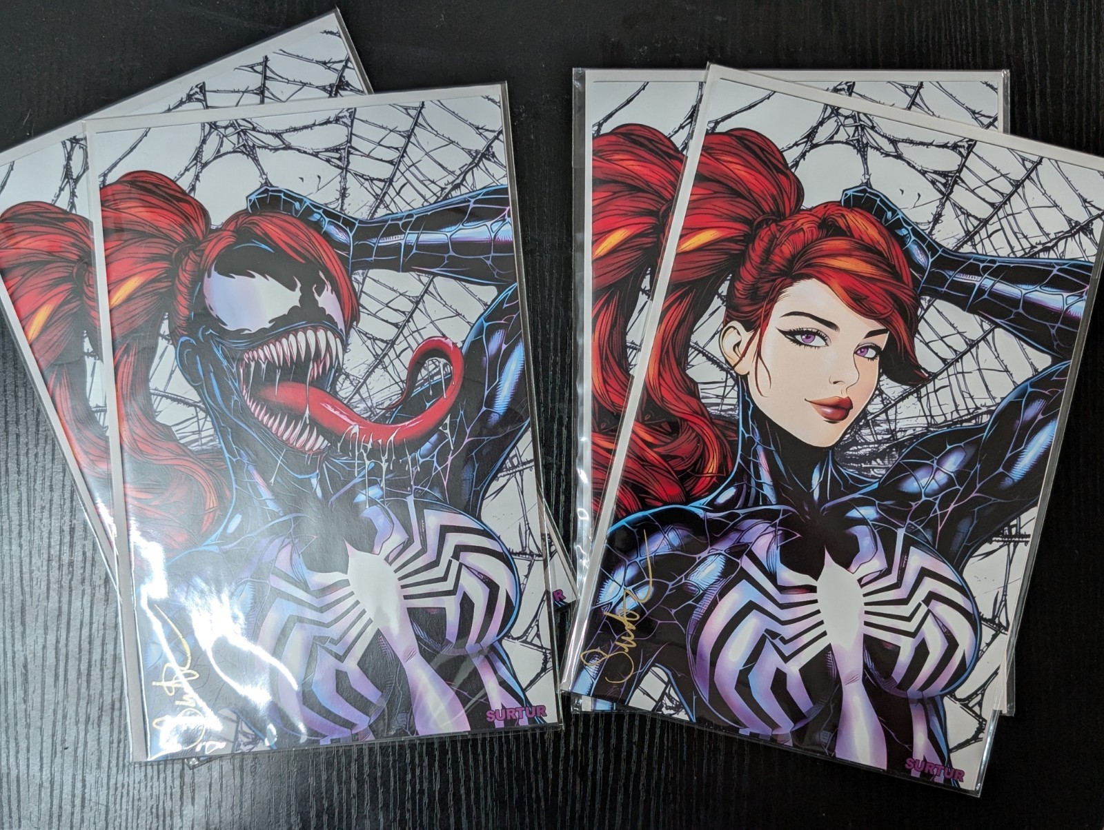 Welcome to Gore Noir Preview Venomized Mary Jane 4 Book Set Signed w/ COA SURTUR
