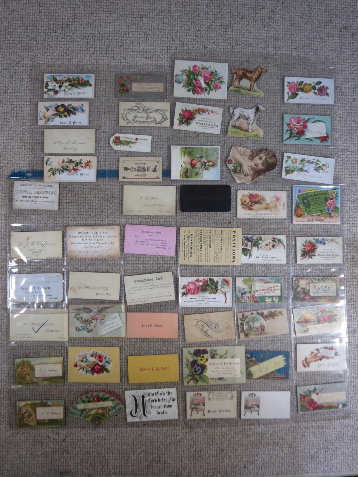 52 Antique Victorian Calling Business Card Lot Trade Cut Out Ephemera Christmas 52 Antique Victorian Calling Business Card Lot Trade Cut Out Ephemera Christmas