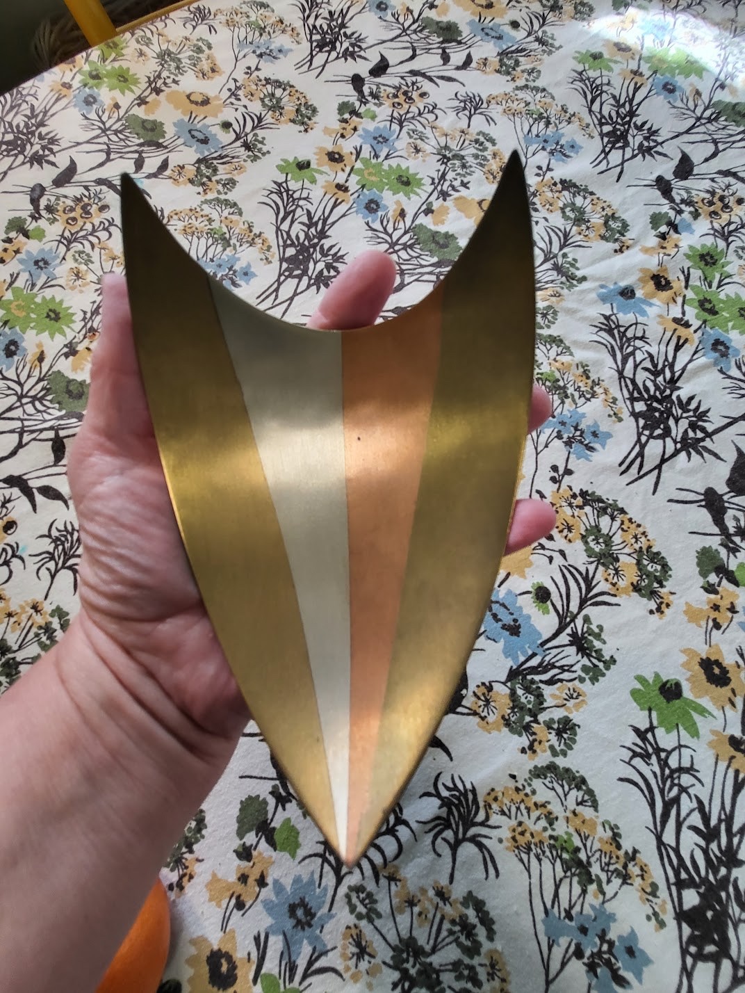 Vintage Taxco Mexico Mid Century Mixed Metal Tray/Dish Vintage Taxco Mexico Mid Century Mixed Metal Tray/Dish