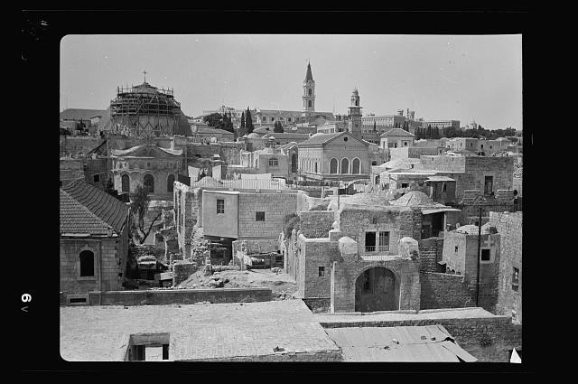 Photo:Jerusalem Old City Palestine 1930s Church Skyline View