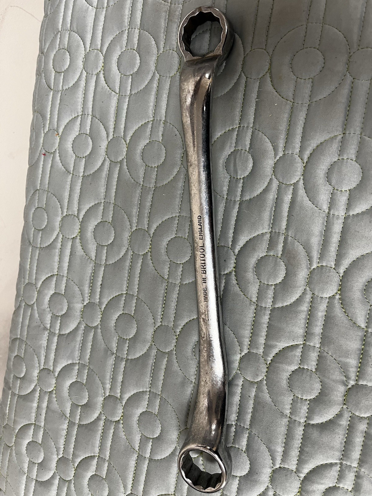 Vintage Britool Short Deep Offset Box End Wrench 94 A/F 15/16\