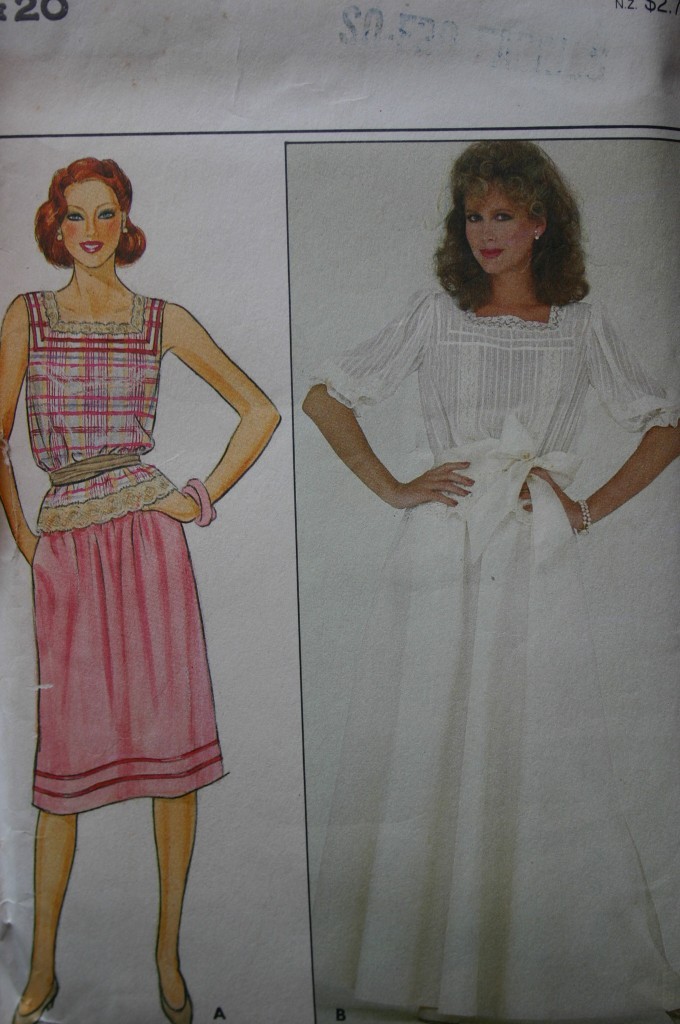 BUTTERICK 4378 MISSES SQUARE NECK TOP & SKIRT PATTERN 2 LENGTHS SIZE 20