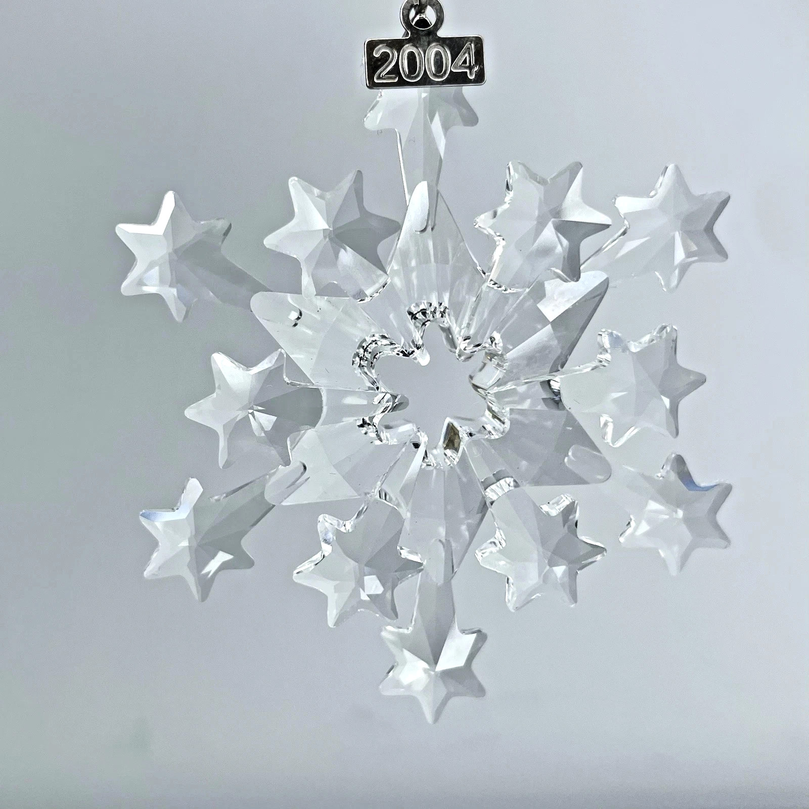 SWAROVSKI Crystal Annual 2004 SNOWFLAKE ORNAMENT Christmas Holiday No Box