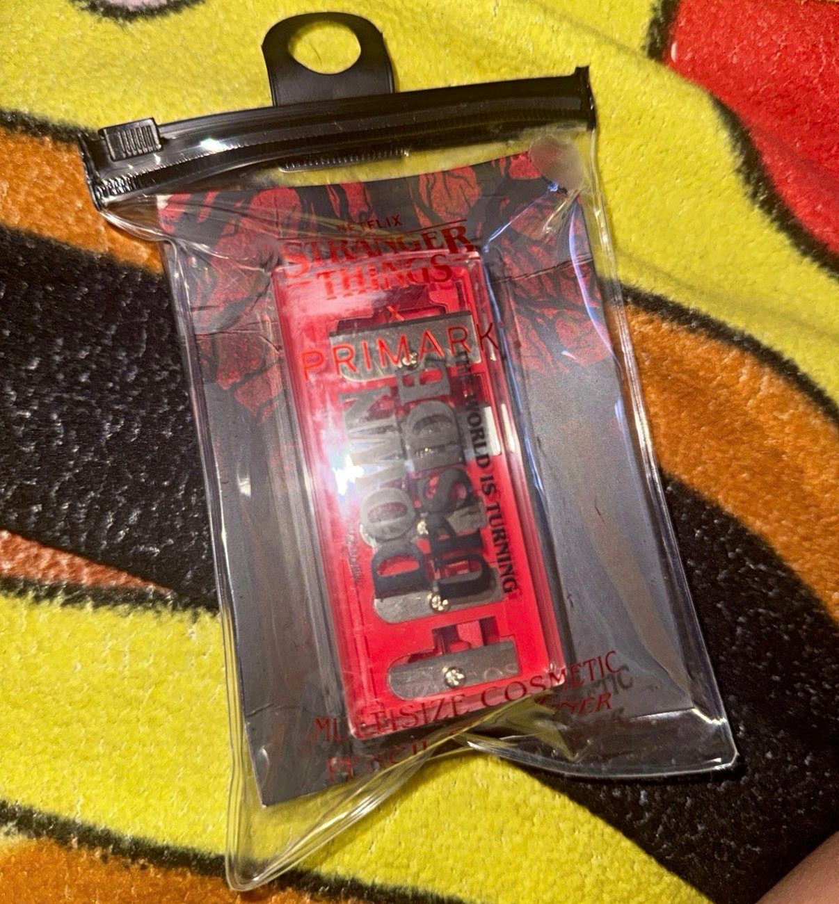 Disney Primark Red Cosmetic Bag with Hanging Loop, in Original Packaging