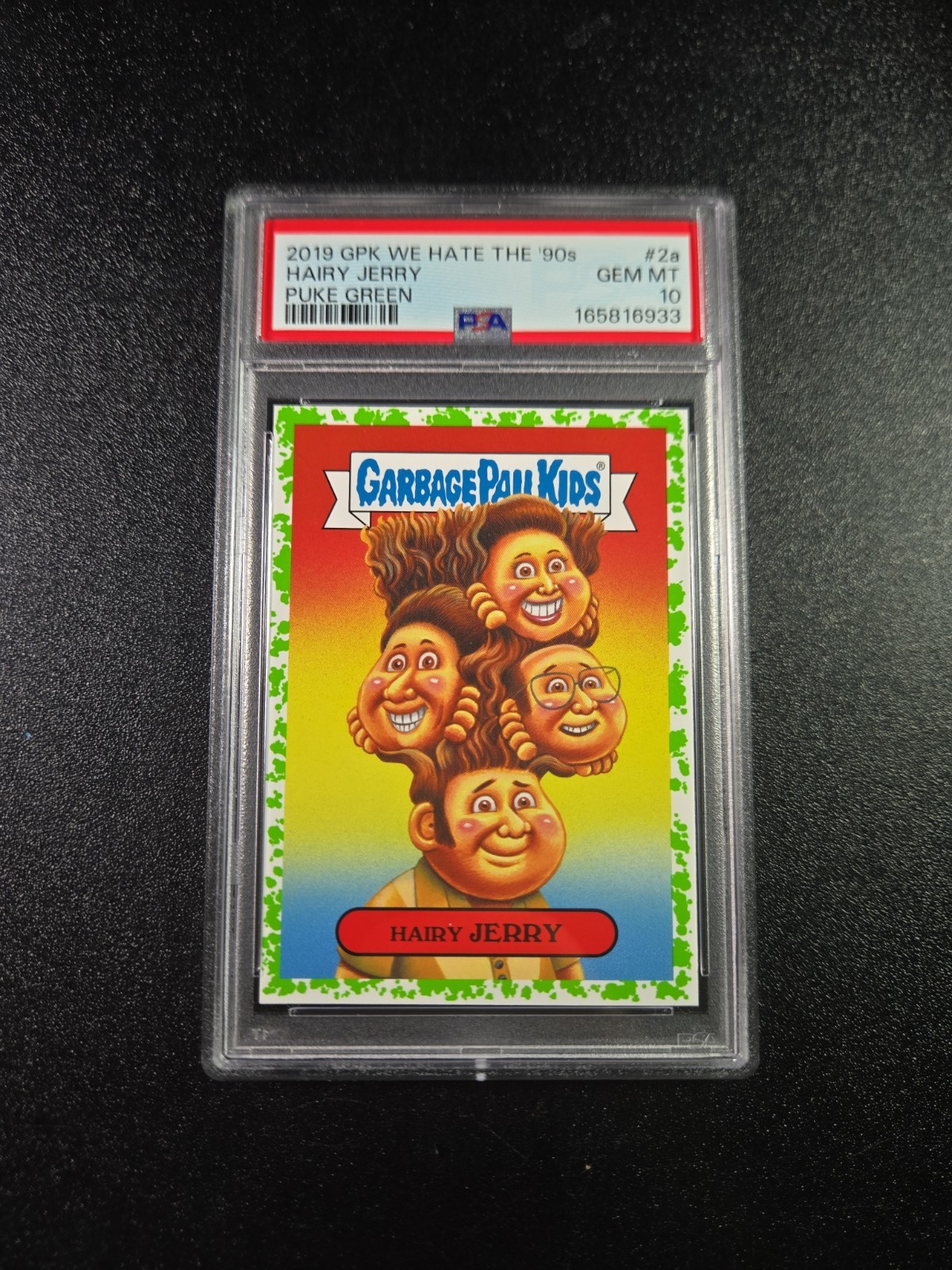 PSA 10 SP Green Jerry Seinfeld Larry David Spoof 2019 Garbage Pail Kids Card