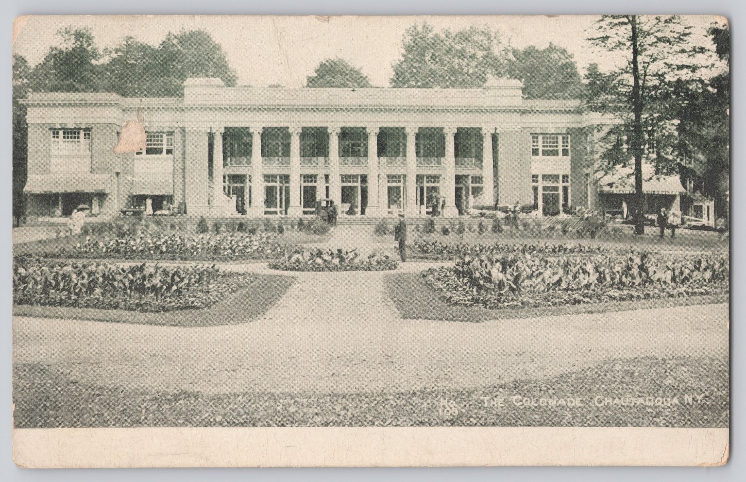 1908 The Colonade Chautauqua Institution NY Postcard Buffalo Pitts RPO Postmark 1908 The Colonade Chautauqua Institution NY Postcard Buffalo Pitts RPO Postmark