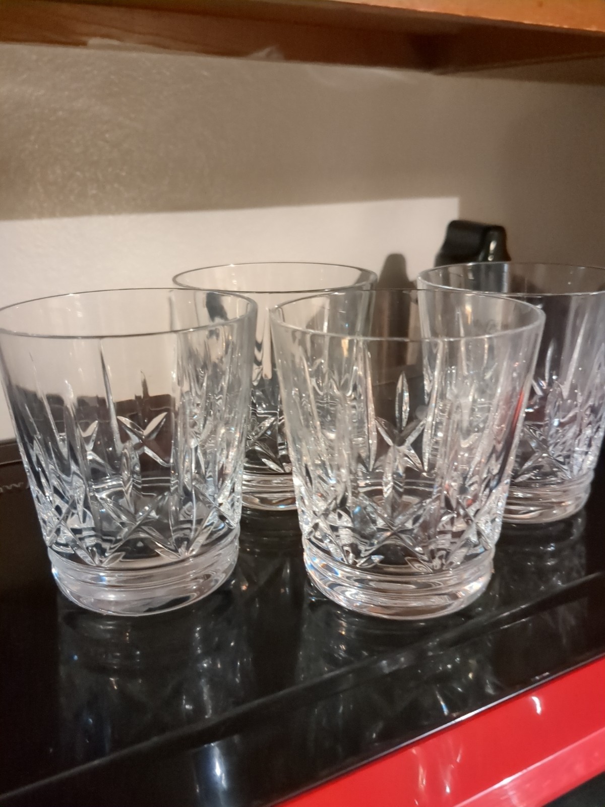 Set Of 4 Waterford Crystal Rosslare Whiskey Glasses Set Of 4 Waterford Crystal Rosslare Whiskey Glasses