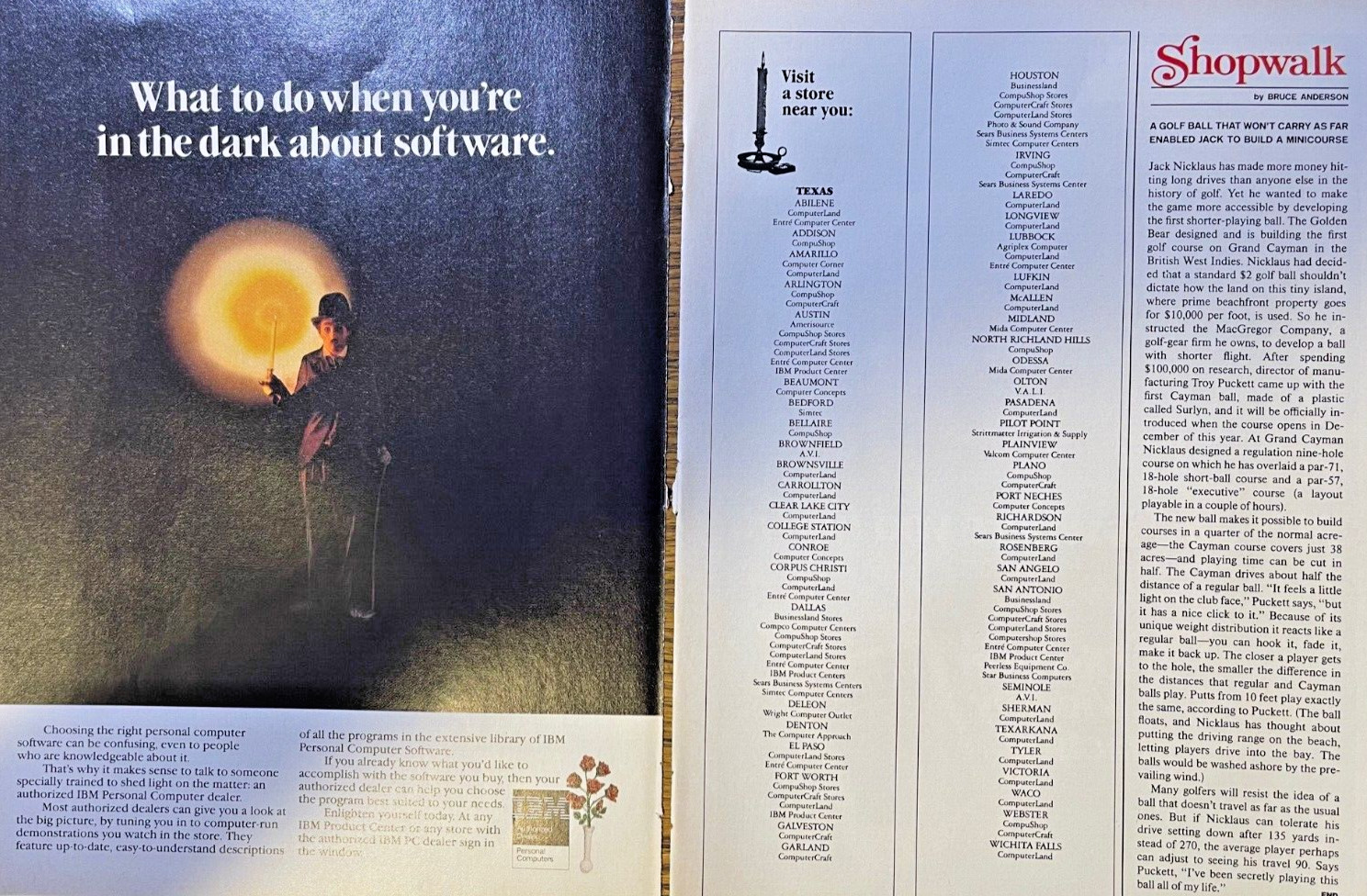 1984 Magazine Advertisement IBM PC Software 1984 Magazine Advertisement IBM PC Software