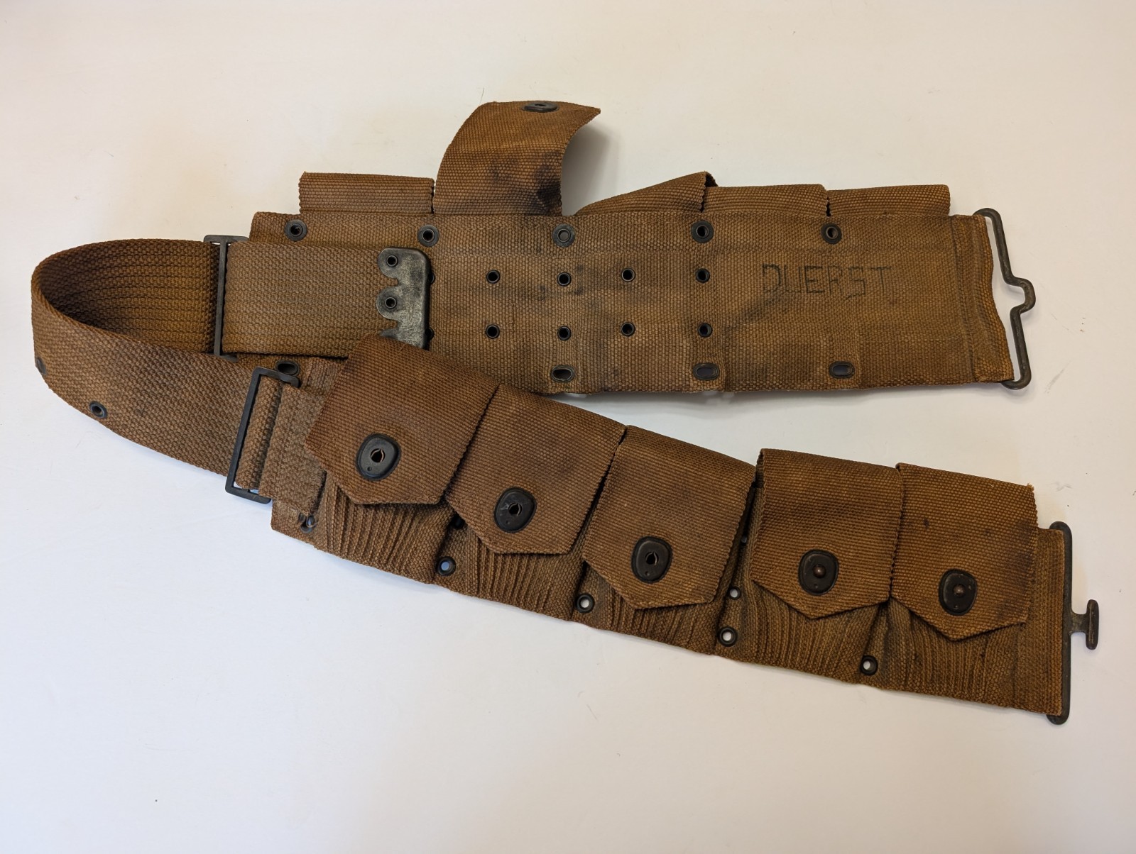 1919 Mills M1910 Cartridge Belt Good 1919 Mills M1910 Cartridge Belt Good